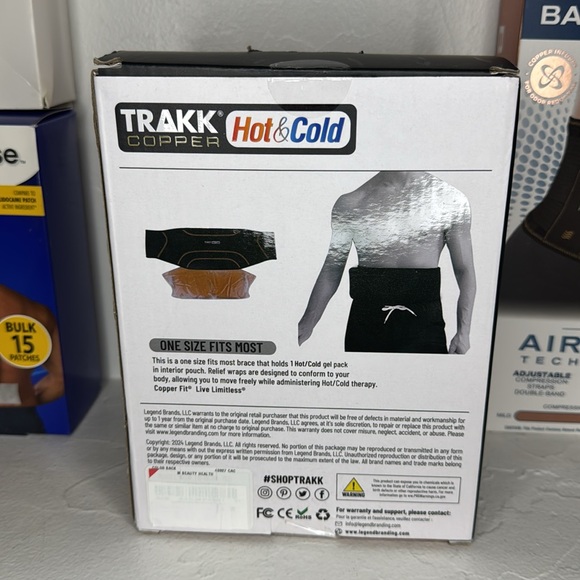 Back pain hot/cold pack, back support & lidocaine patches - Picture 2 of 14